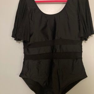 One piece plus size swim suit
